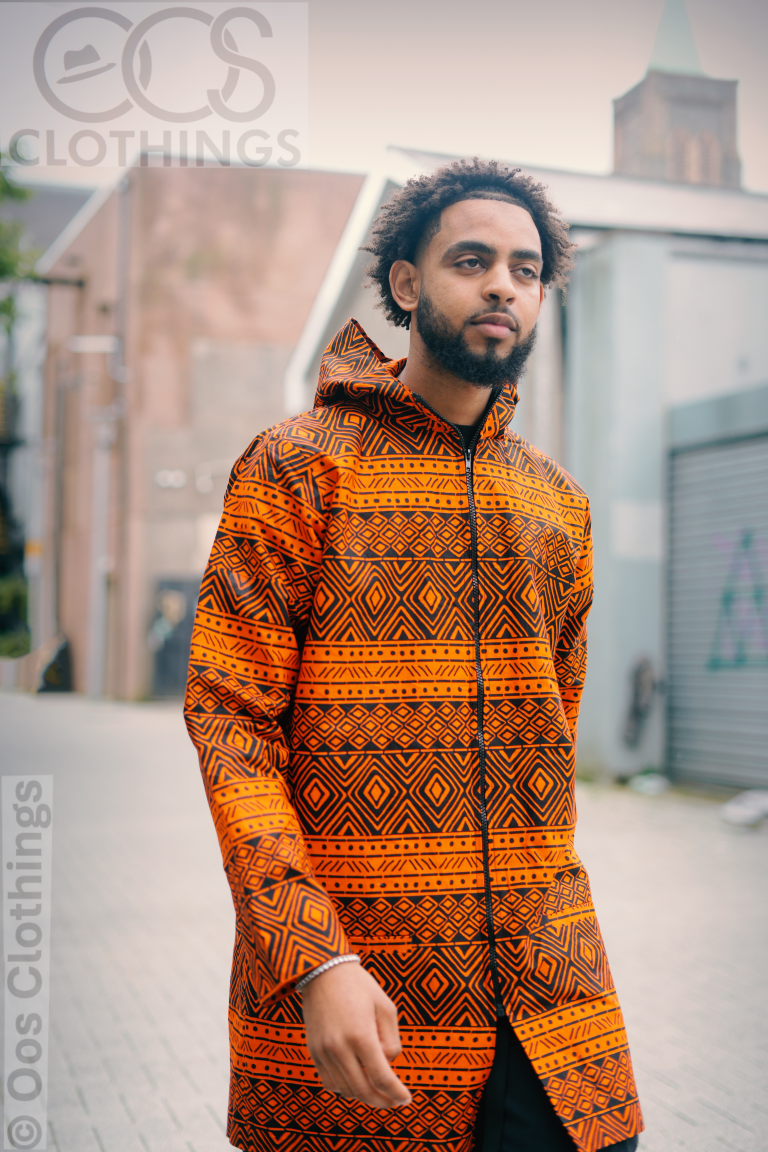 alt="Ankara kimono jacket for guys"