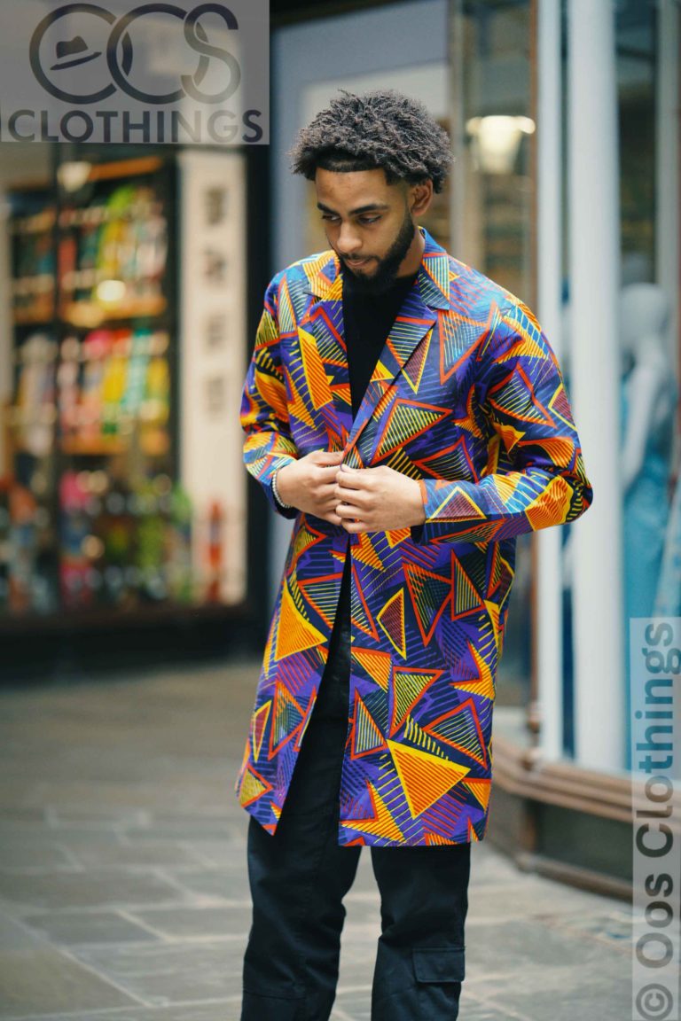 alt="Ankara Lapel Jacket"