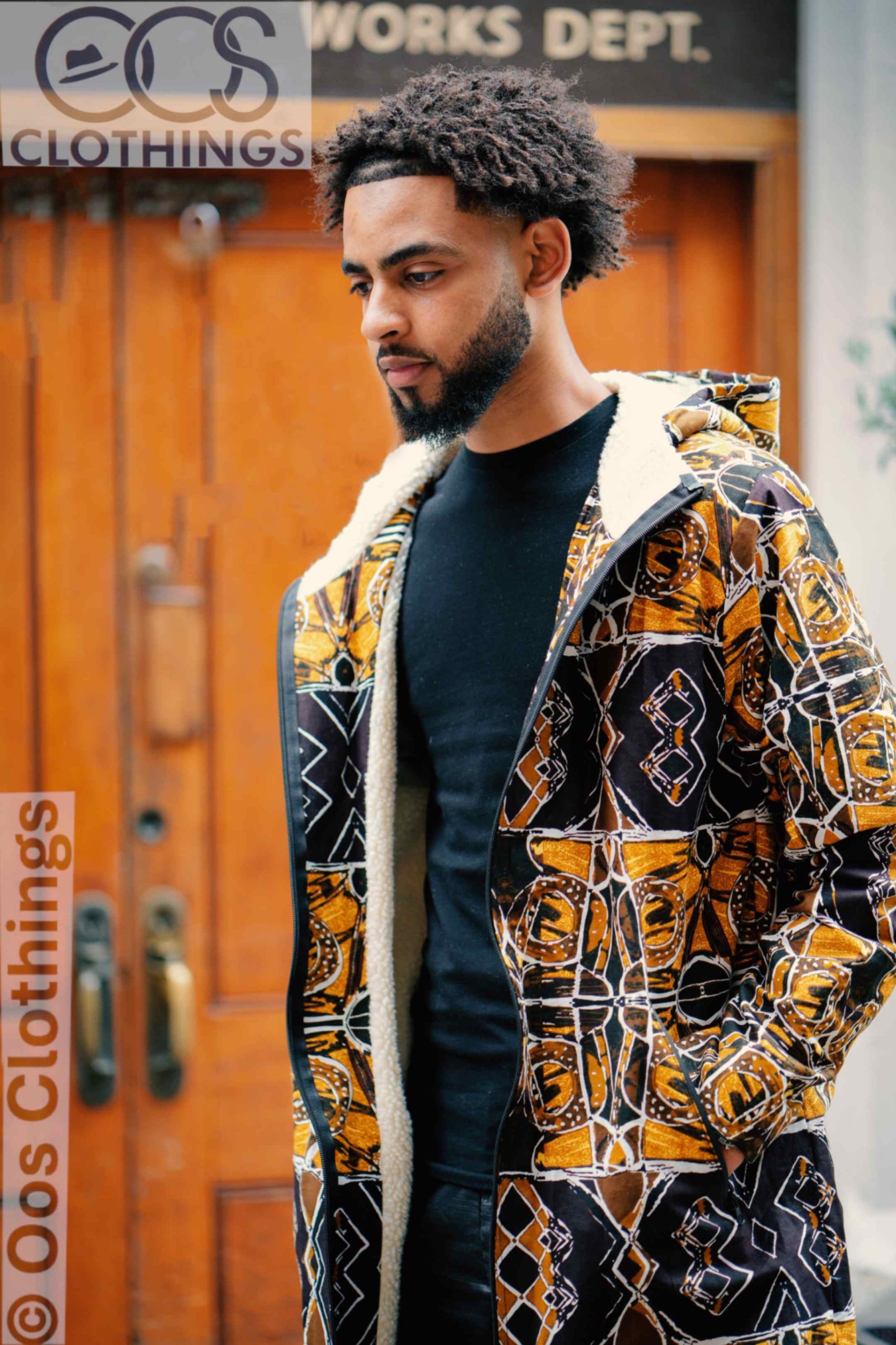 Ankara jacket With Hood | Africa Long jacket | Tolu Africa